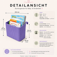 Bild in Galerie-Betrachter laden, Buchorganizer (geriffelt) für Baby- & Kinderbett – 3D-Druckdatei
