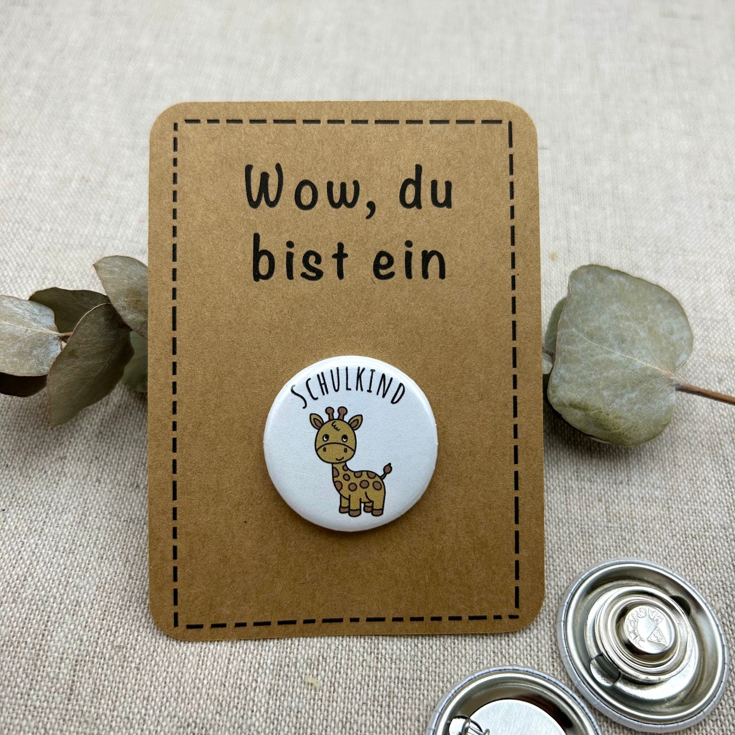 Anstecker Schulanfang GIRAFFE