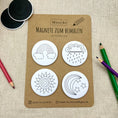 Bild in Galerie-Betrachter laden, Magnete zum selber bemalen | Regenbogen, Sonne, Regen, Mond