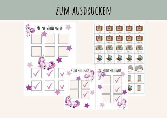 Medienzeitplaner Einhorn