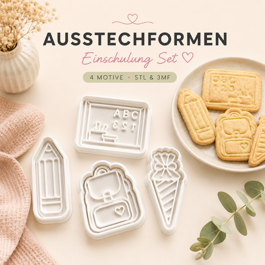 Ausstechformen Einschulung Set