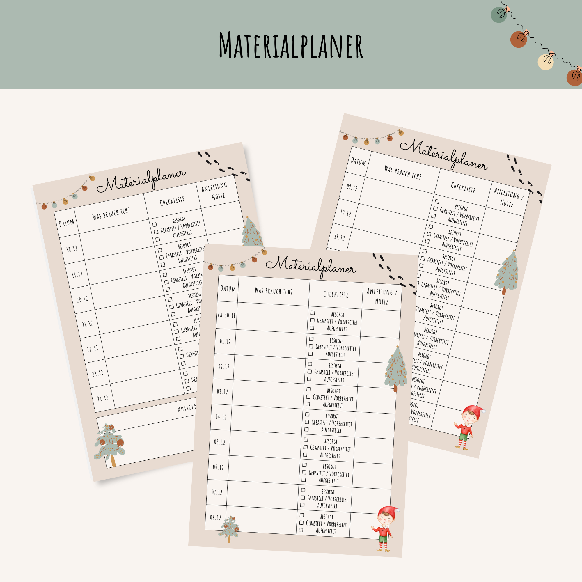 Wichtel-Planer & Materialplaner PDF