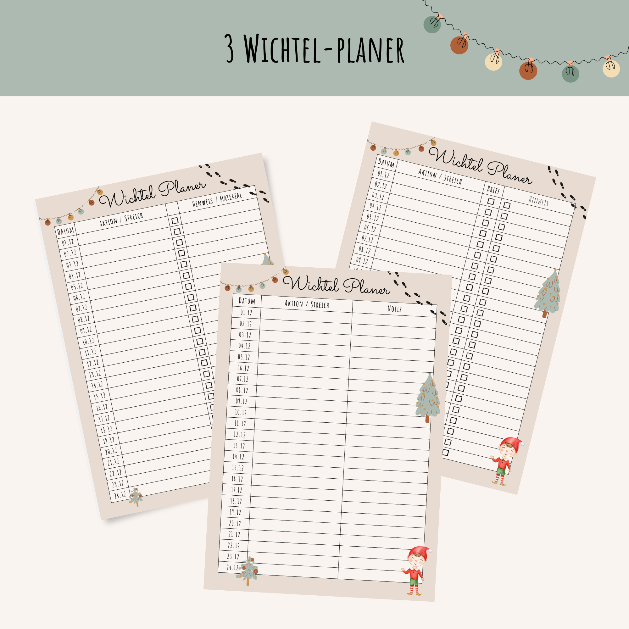 Wichtel-Planer & Materialplaner PDF