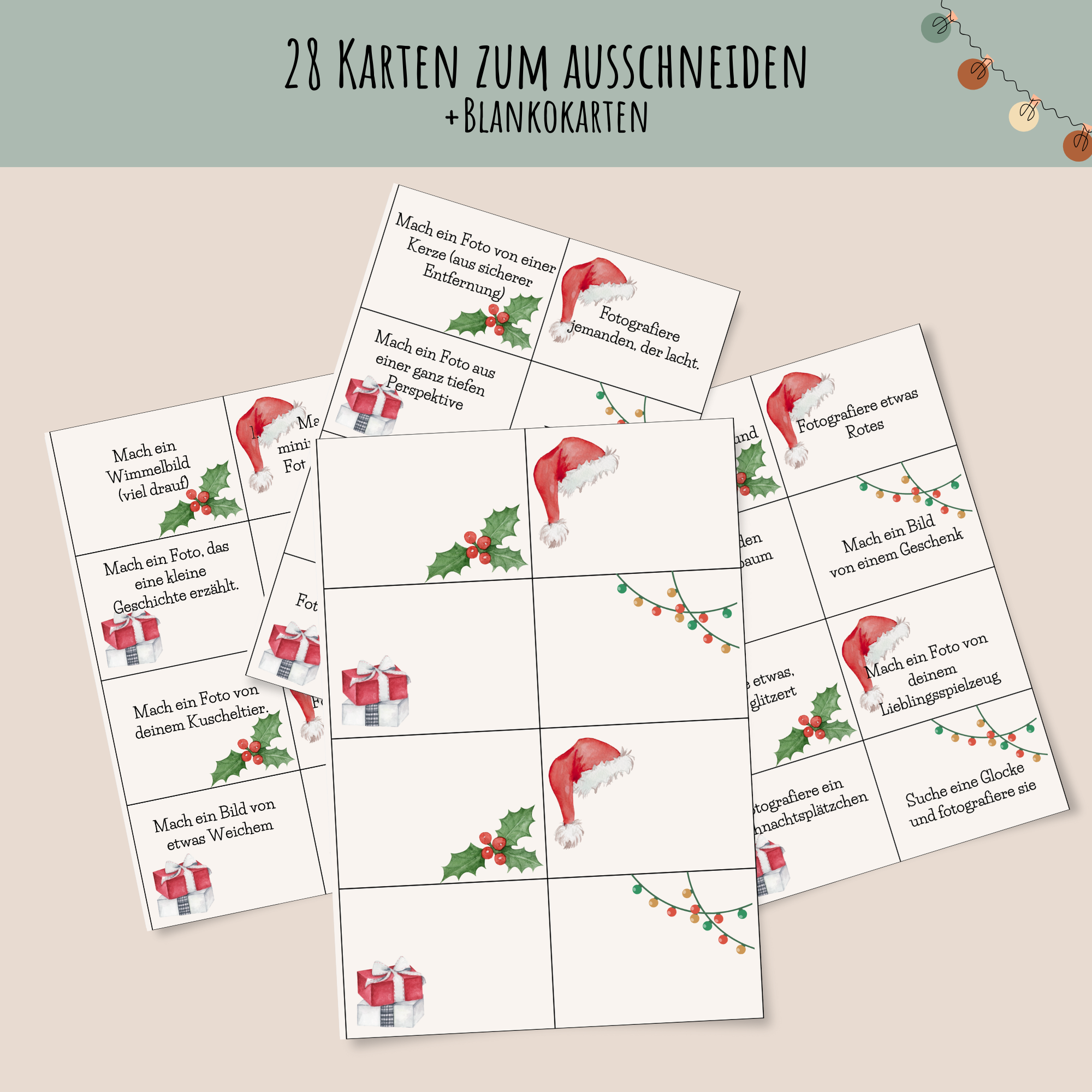 Weihnachts Foto-Challenge für Kinder