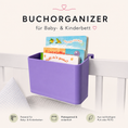 Bild in Galerie-Betrachter laden, Buchorganizer (glatt) für Baby- & Kinderbett – 3D-Druckdatei
