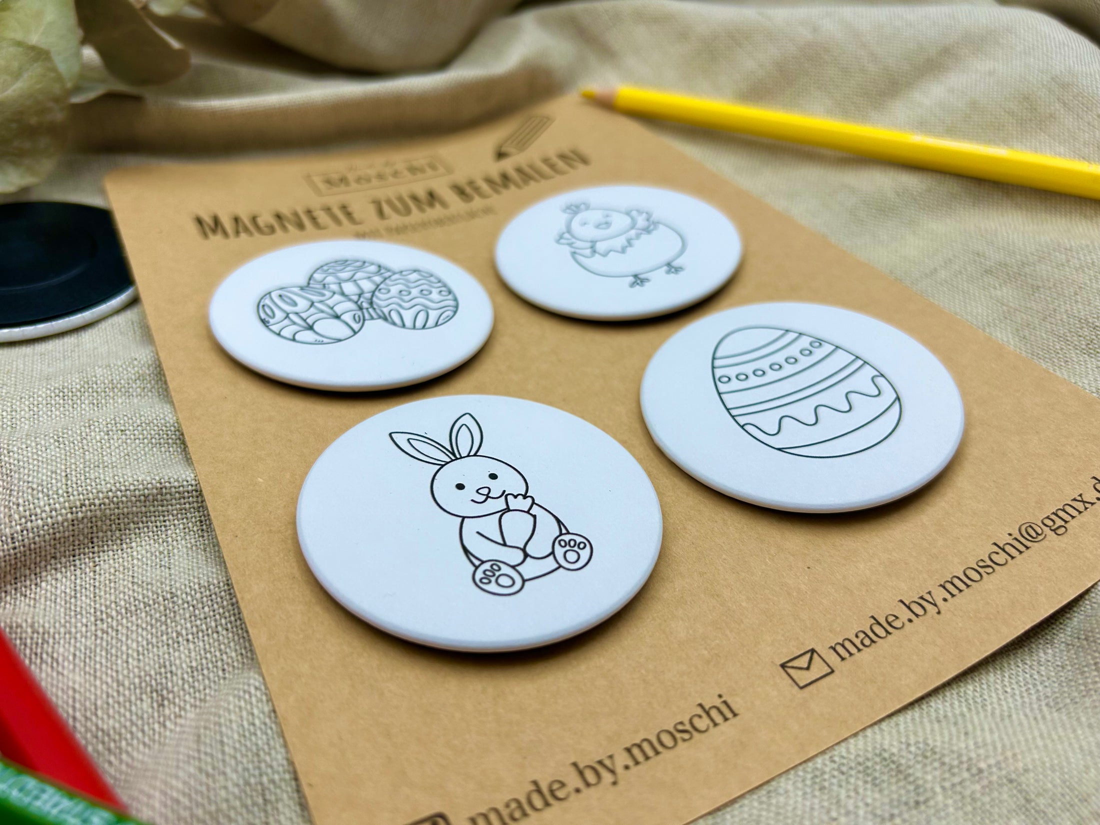 Magnete zum selber bemalen OSTERN