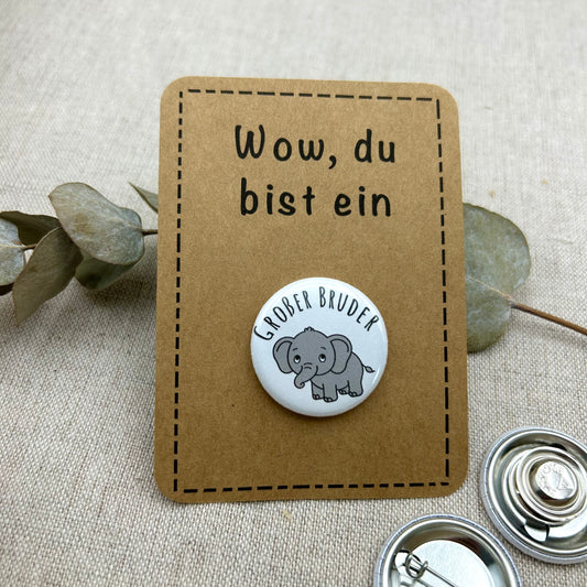 Anstecker großer Bruder ELEFANT