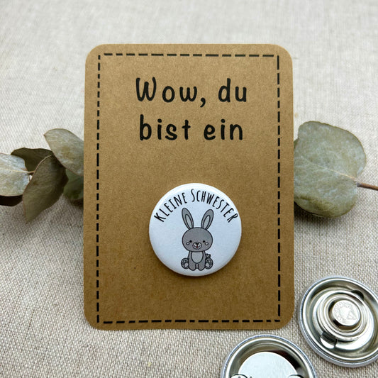 Anstecker kleine Schwester HASE