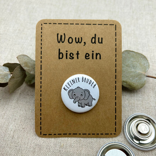 Anstecker kleiner Bruder ELEFANT