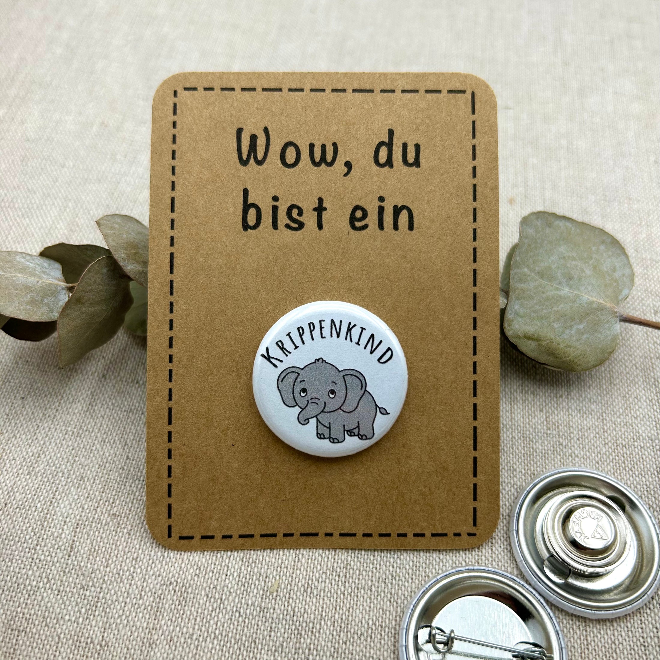 Anstecker Krippenkind ELEFANT