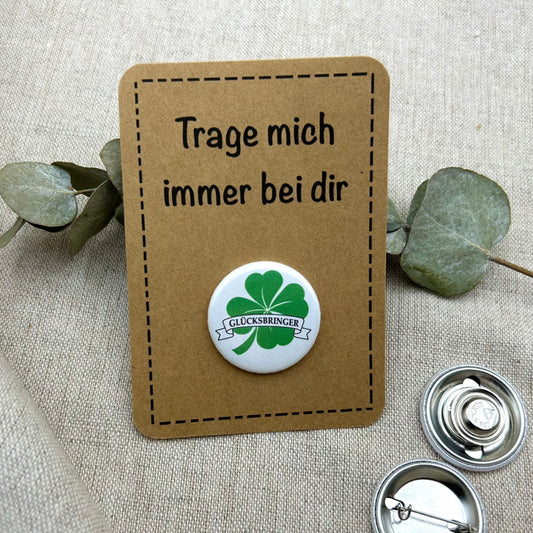 Glücksbringer mit Karte KLEEBLATT