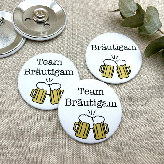 Team Bräutigam Anstecker BIER