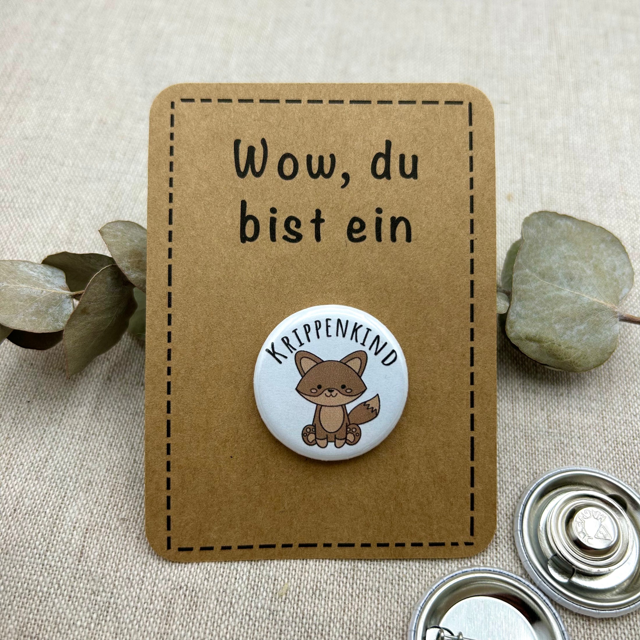Anstecker Krippenkind FUCHS