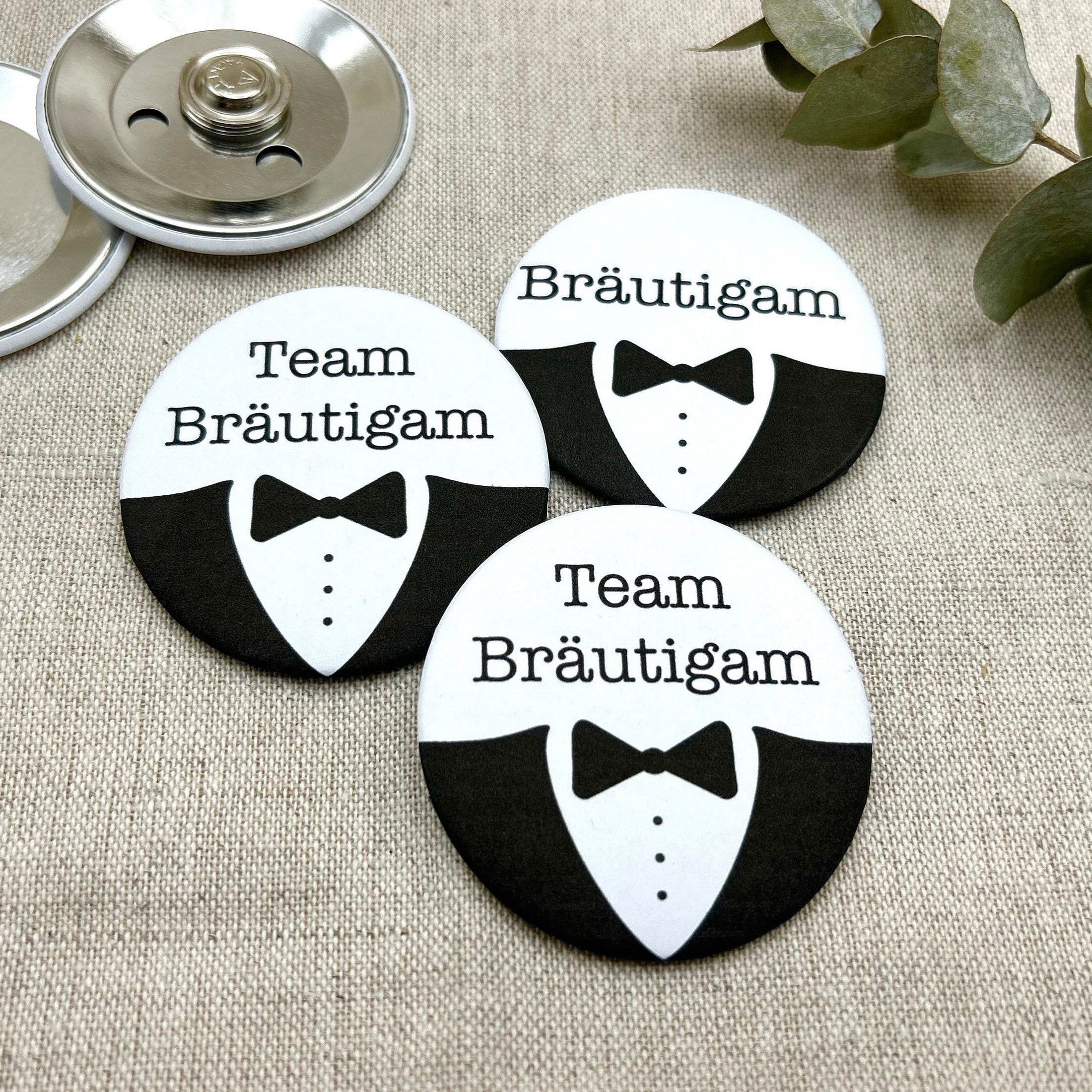 Team Bräutigam Anstecker ANZUG