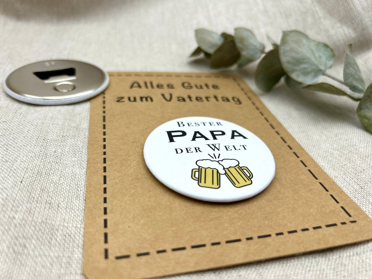 Flaschenöffner mit Magnet | Kühlschrankmagnet | Vatertagsgeschenk
