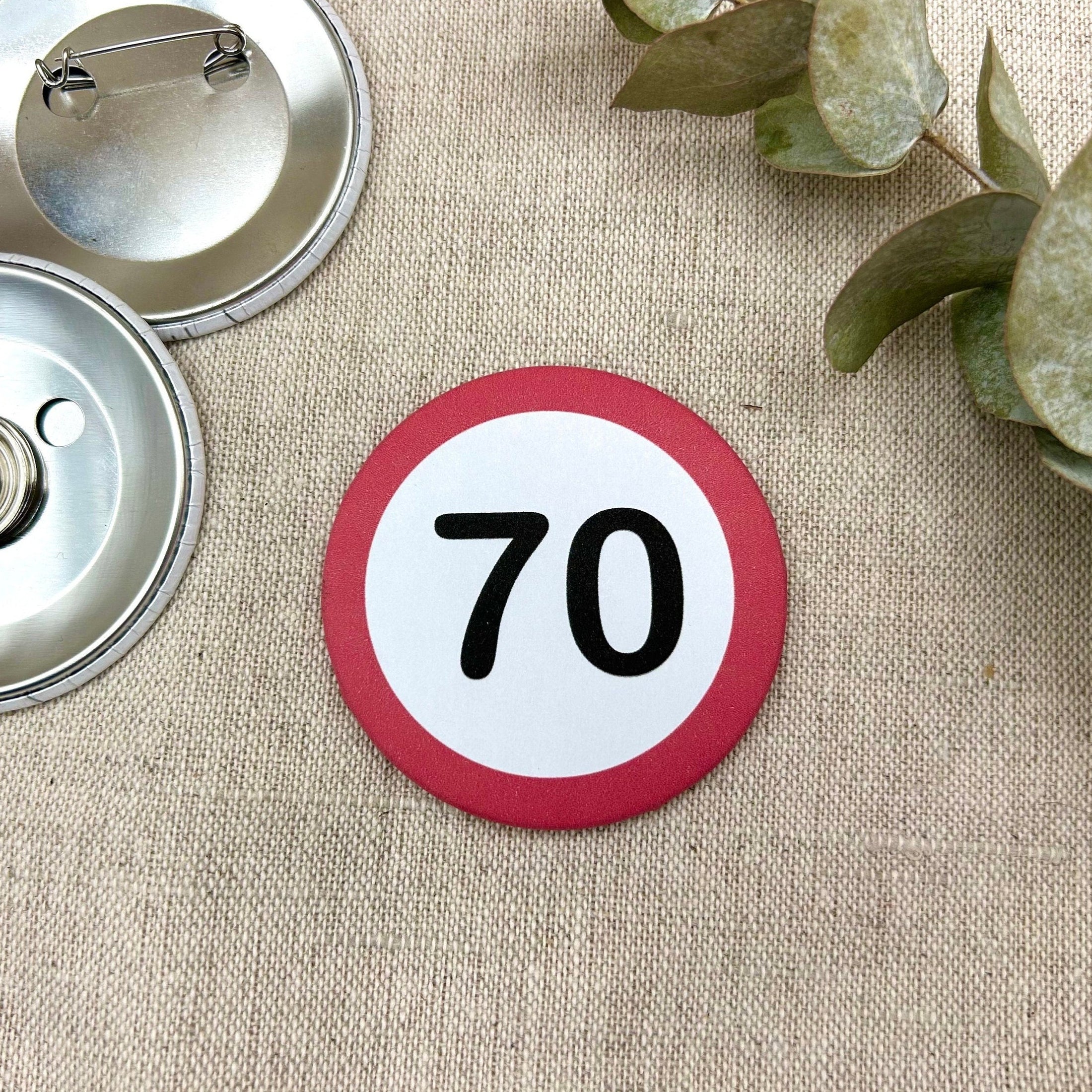 Anstecker 70. Geburtstag