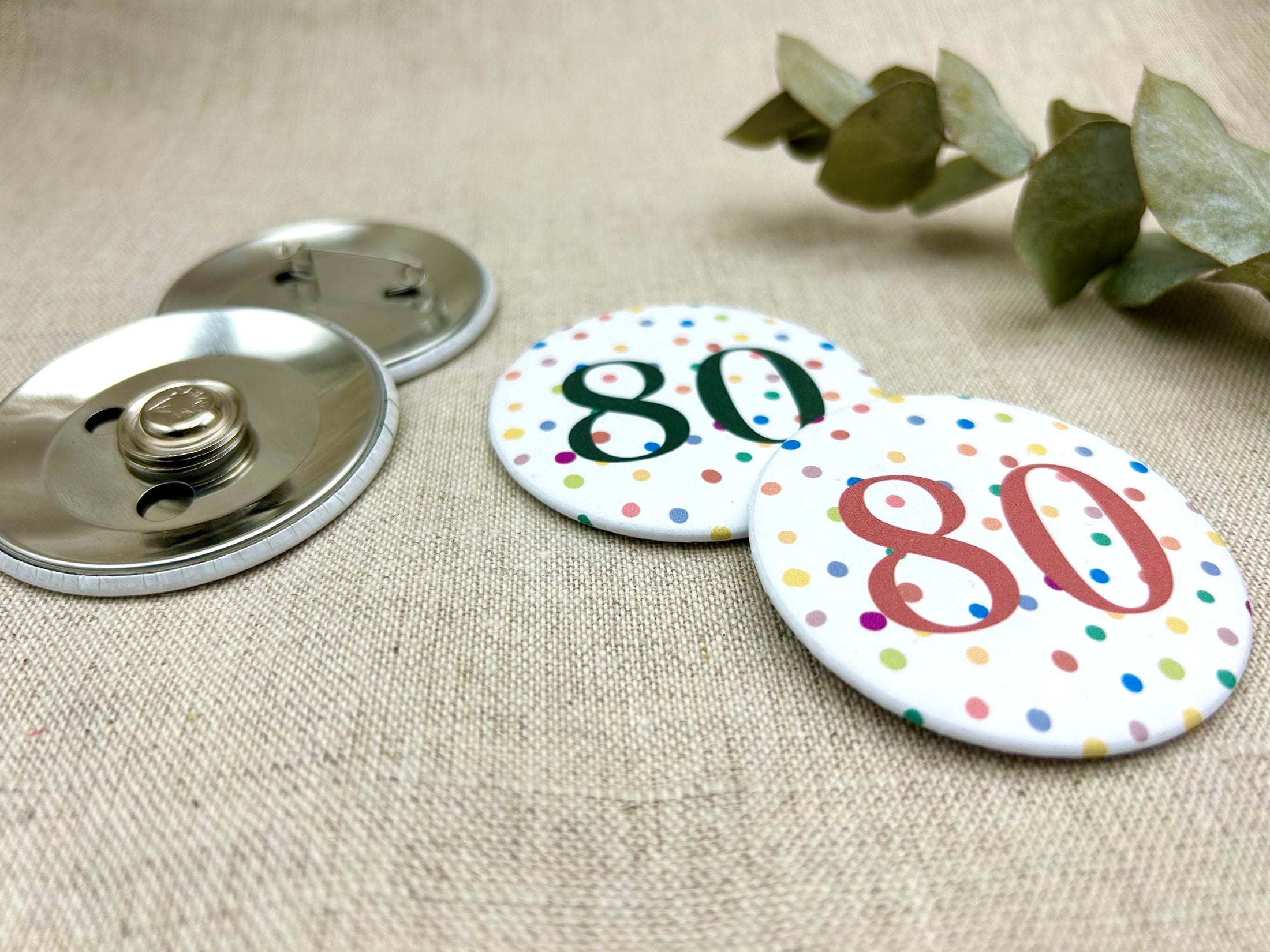 Anstecker 80. Geburtstag