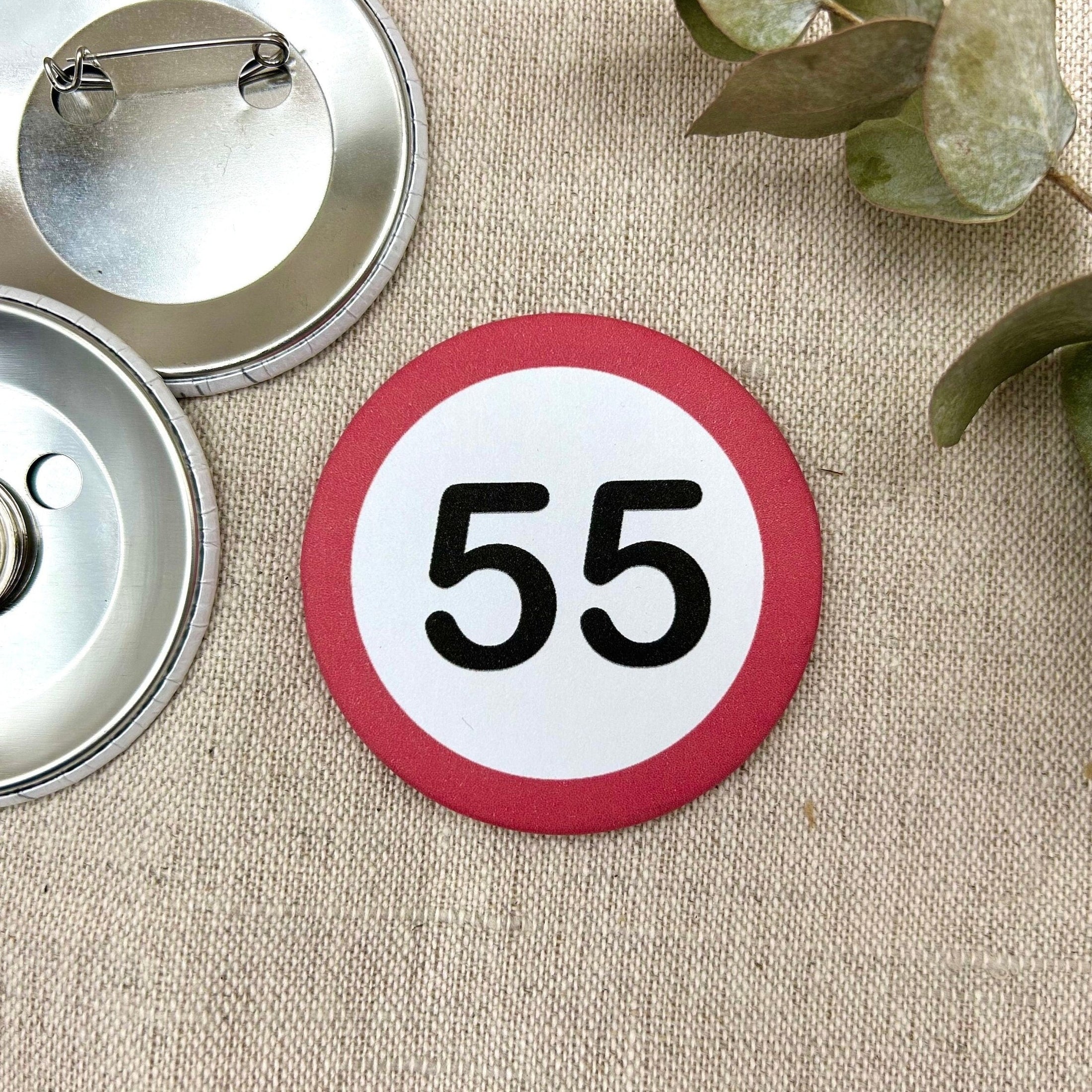 Anstecker 55. Geburtstag
