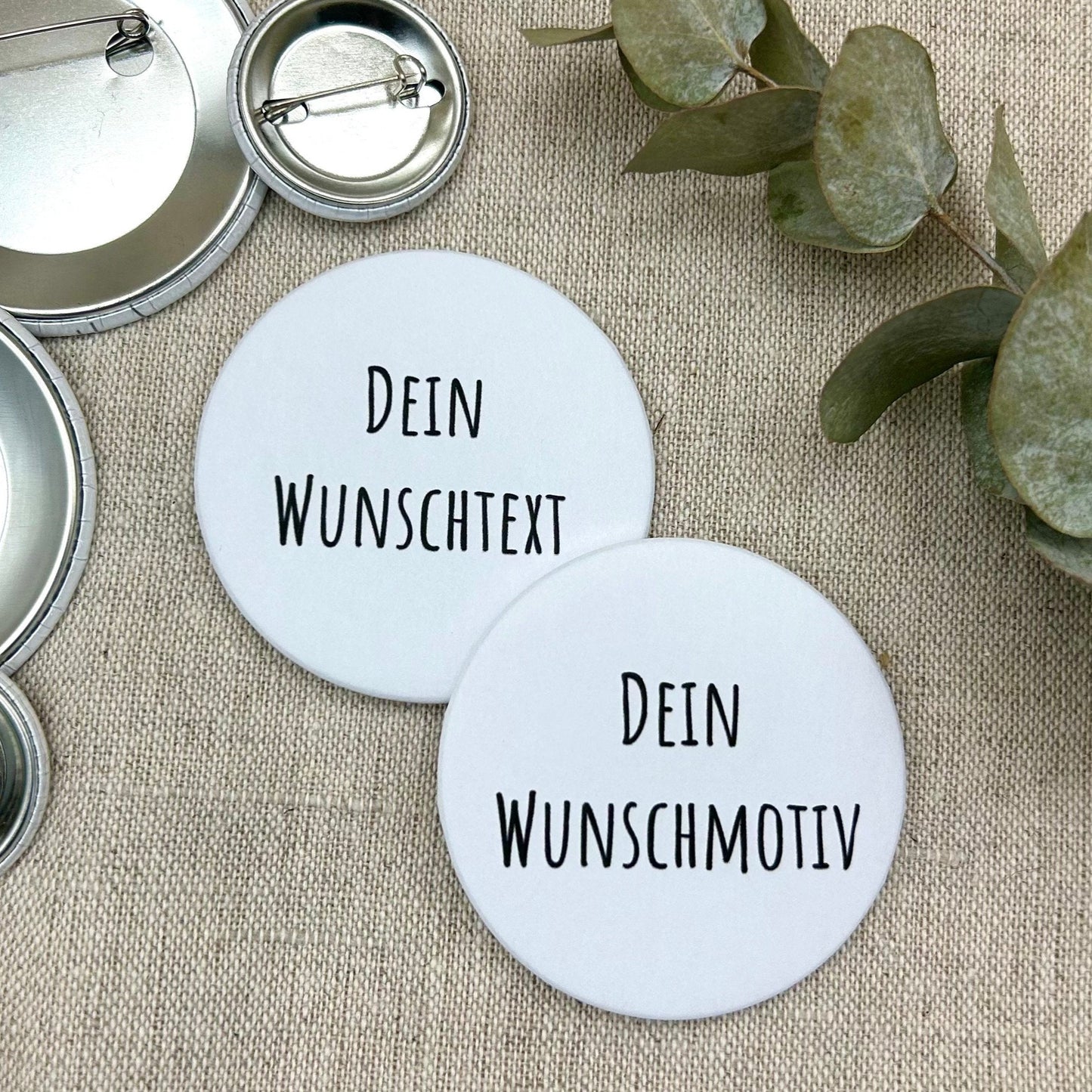 Anstecker nach Wunsch | 59 mm oder 32 mm | personalisiert